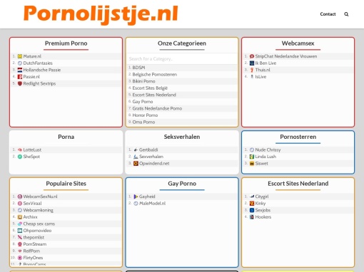 pornolijstje - Sites